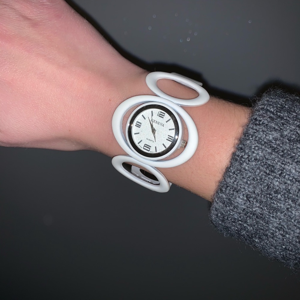 Geneva white watch